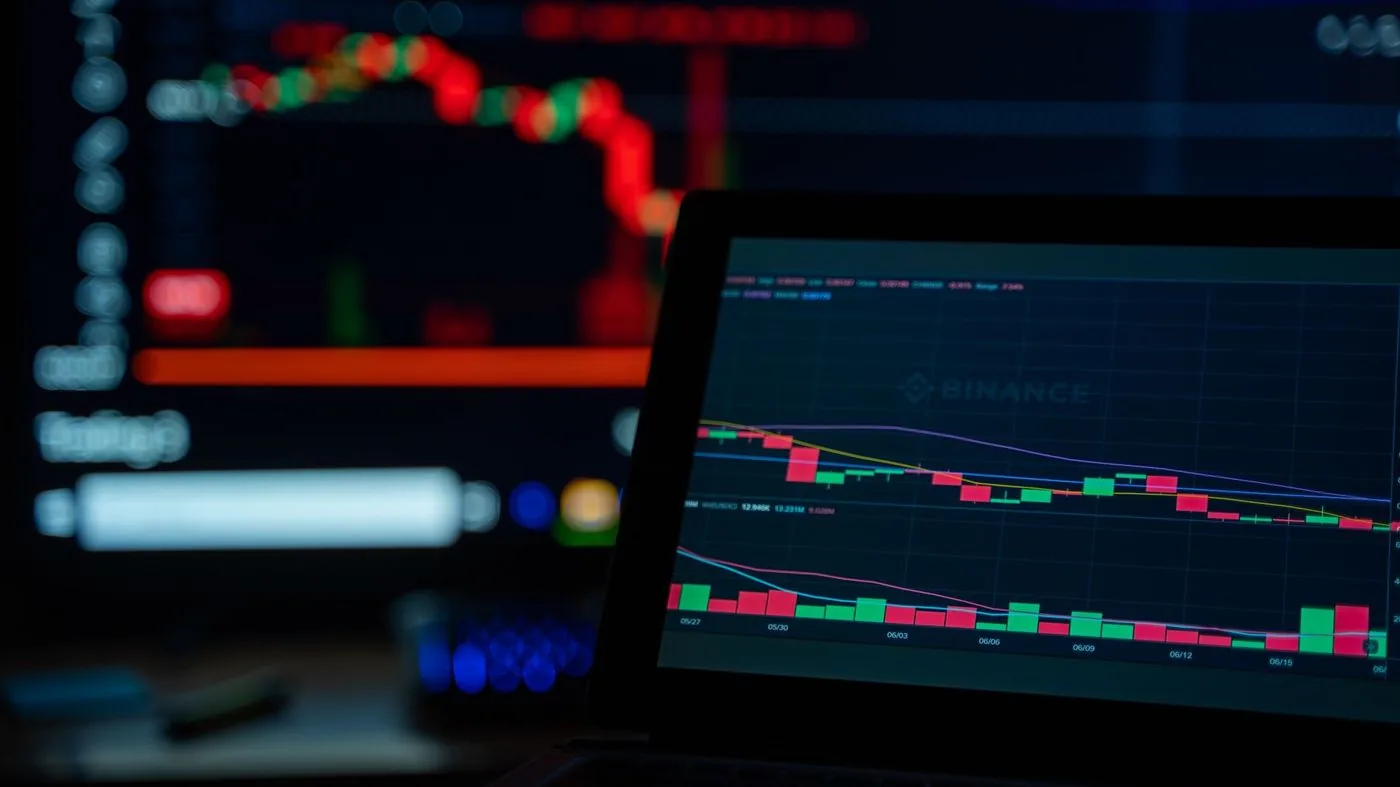 Financial market data displayed on a dark screen