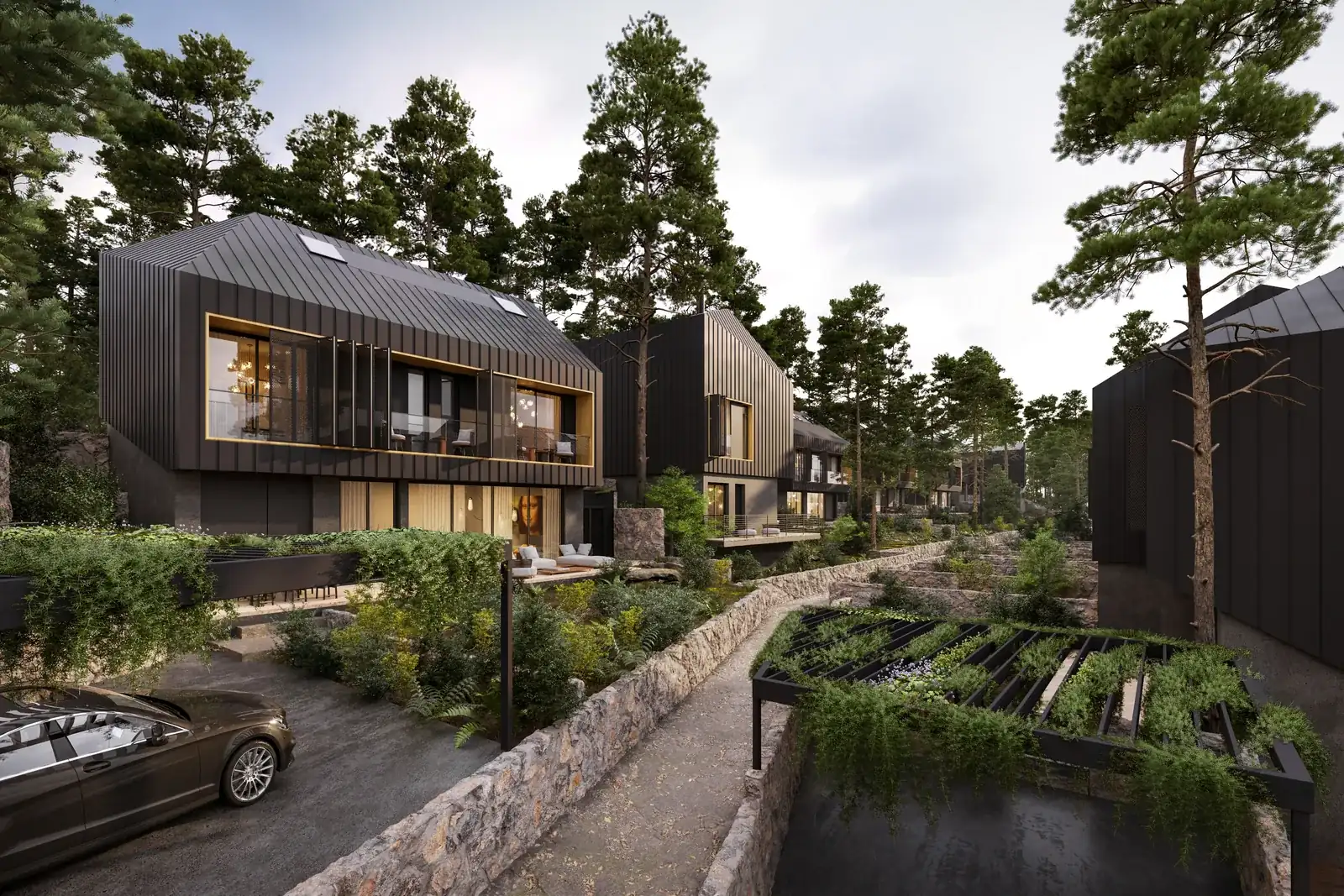 Visualisierung: Aussenansicht in Berengaria, einem BBF-Projekt in Limassol, Zypern