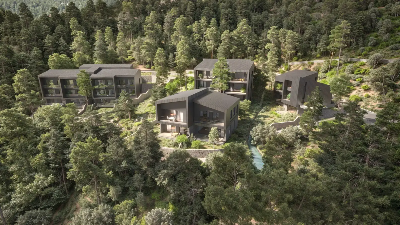 Visualisation: Exterior at Blackpine, a BBF development in Limassol, Cyprus