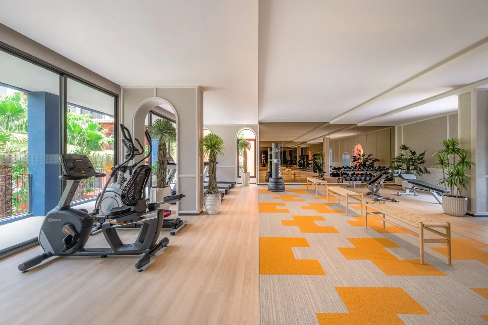 Zona de fitness en Cabanas Hua Hin, un proyecto de Sansiri en Hua Hin, Tailandia