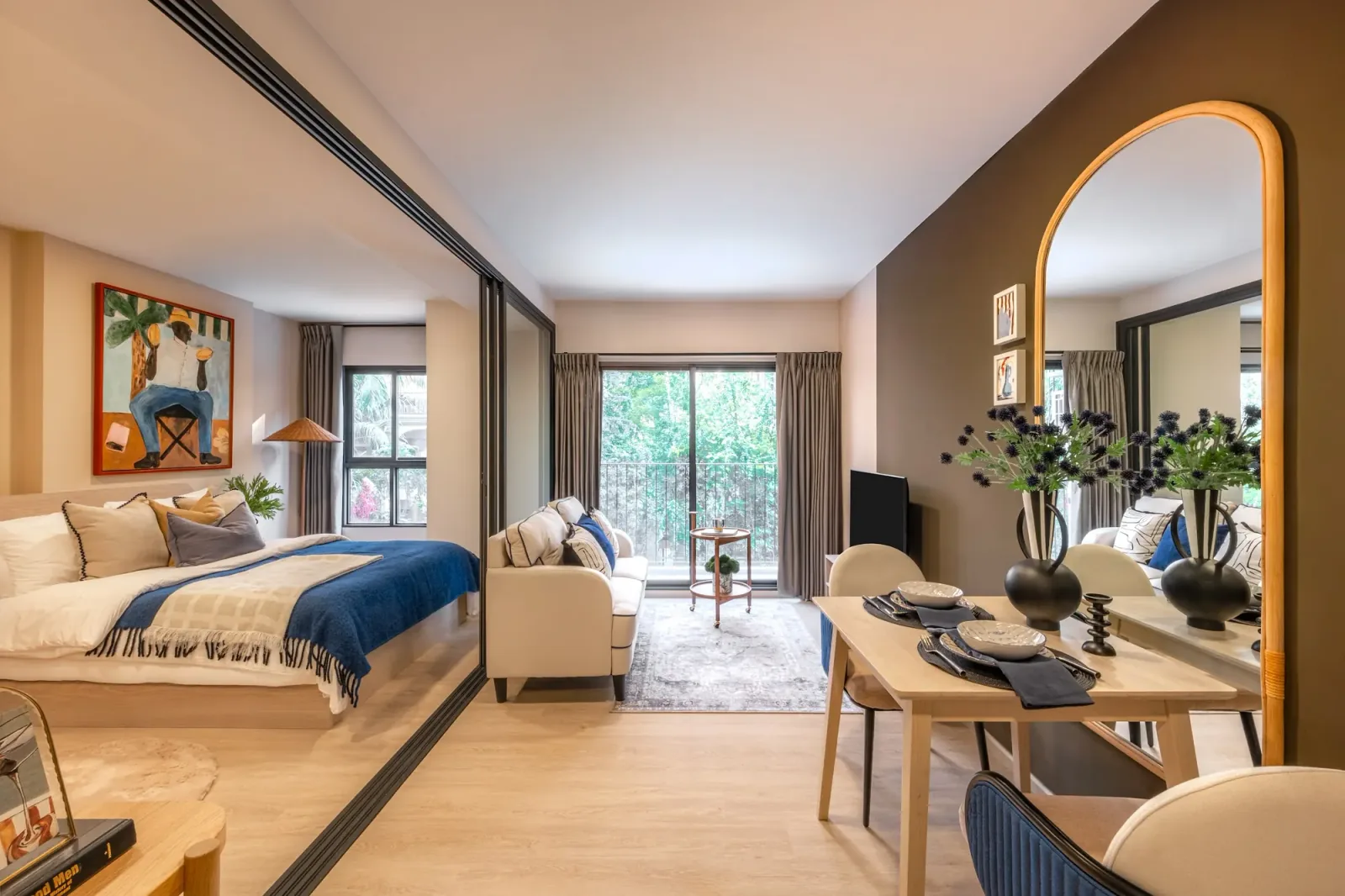 Dormitorio en Cabanas Hua Hin, un proyecto de Sansiri en Hua Hin, Tailandia