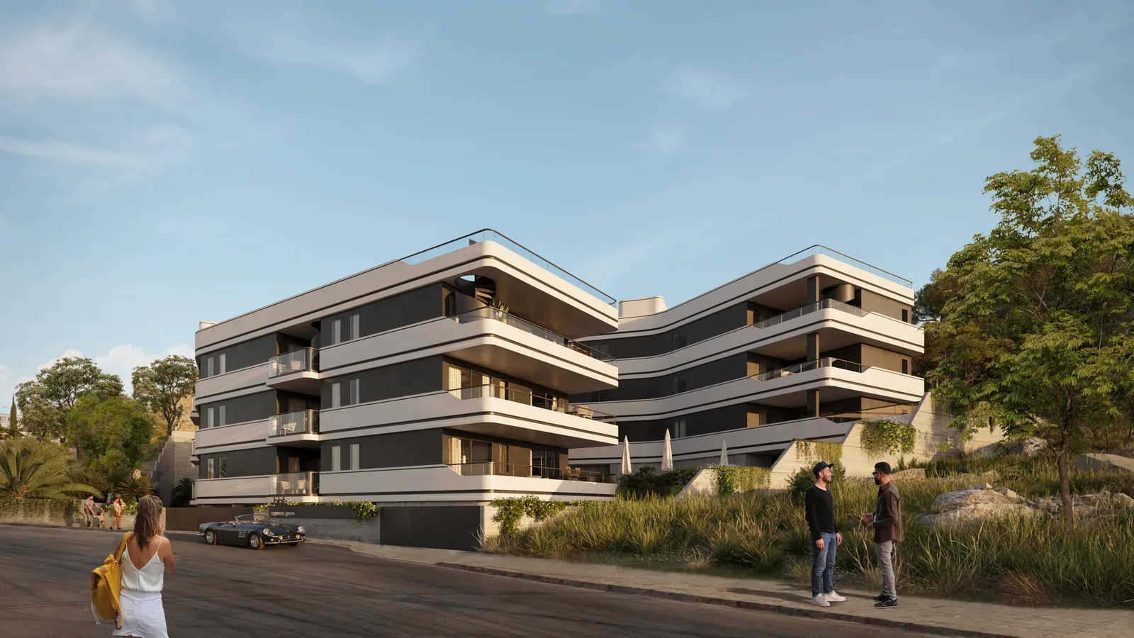 Visualisierung: Fassade in Cypress Grove, einem BBF-Projekt in Limassol, Zypern