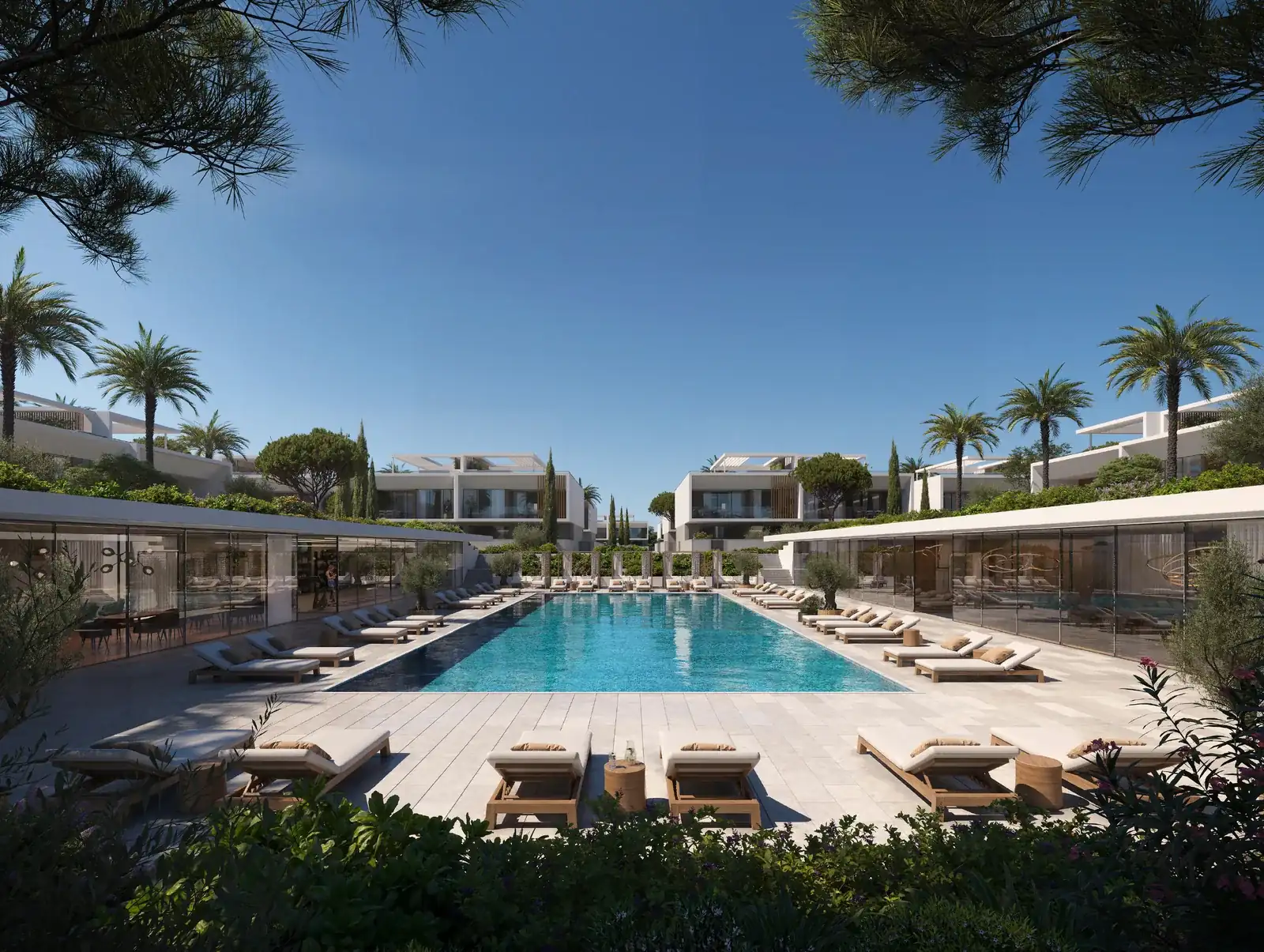 Visualisierung: Swimmingpool in Eden Coast, einem BBF-Projekt in Paphos, Zypern