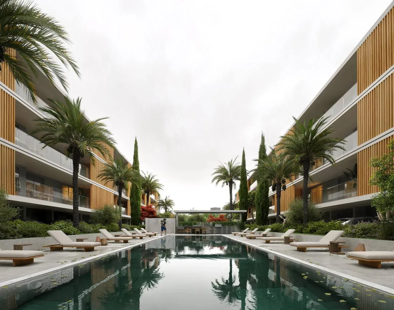 Visualisierung: Swimmingpool in Eden Golf, einem BBF-Projekt in Paphos, Zypern