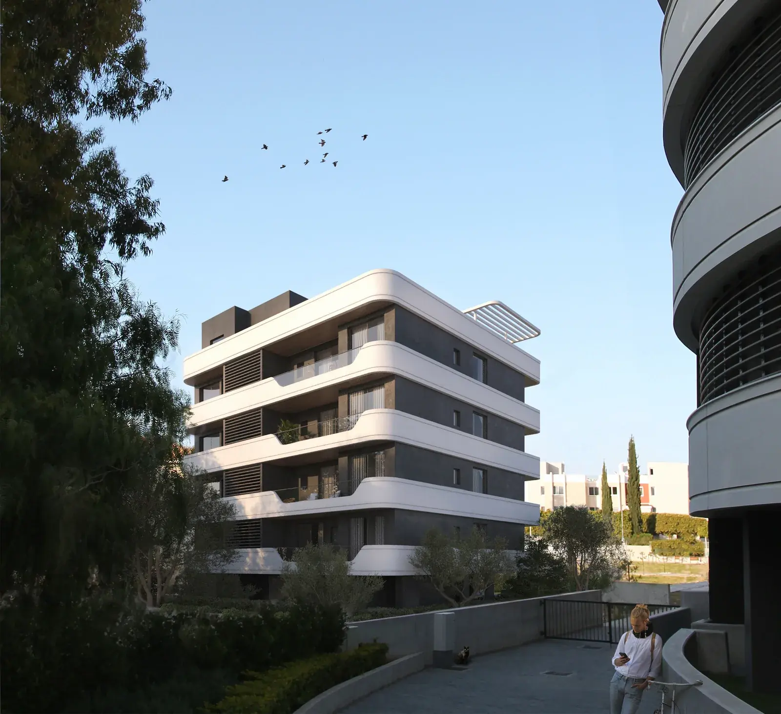 Visualisation: Facade at Eden Roc Block D, a BBF development in Limassol, Cyprus