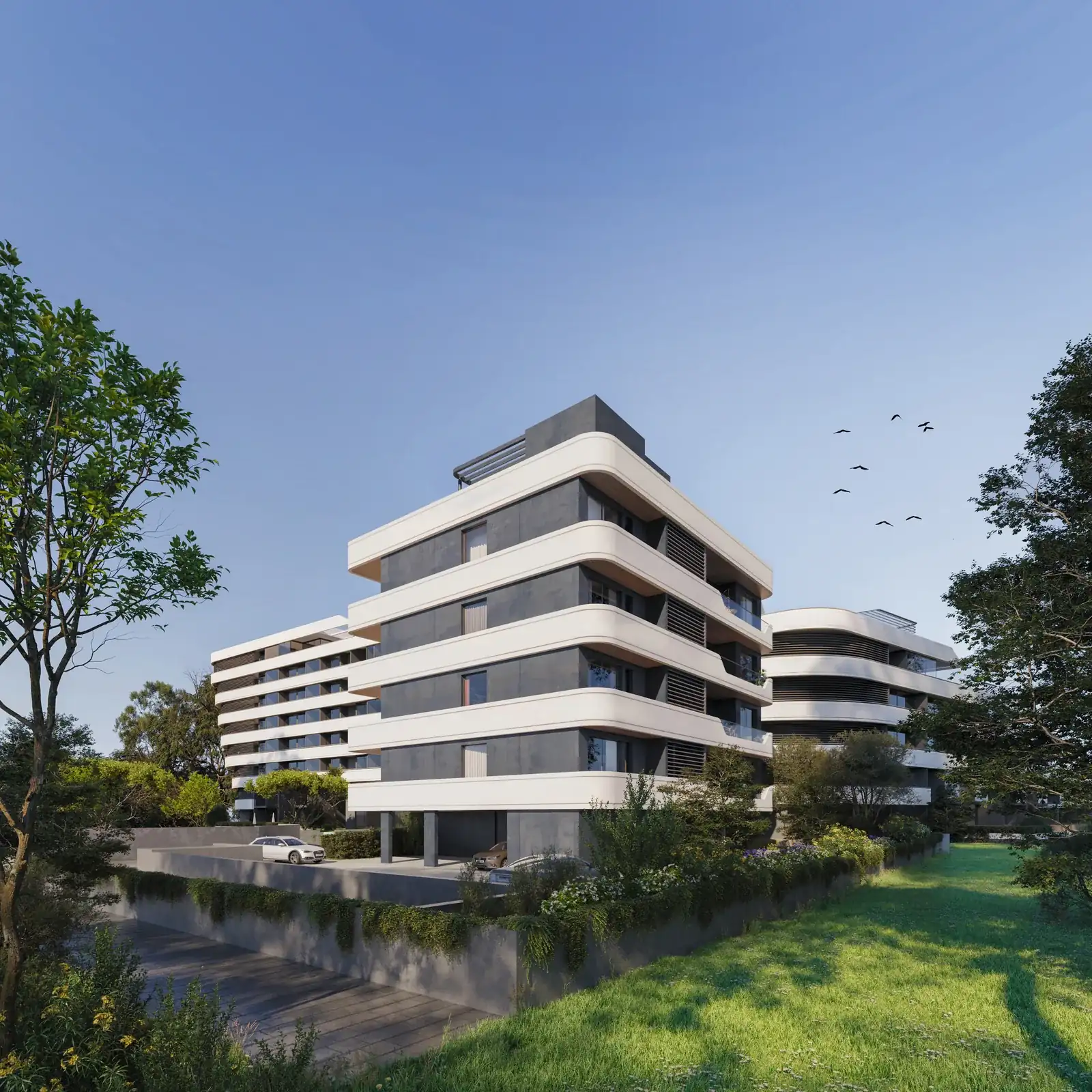 Visualisation: Garden at Eden Roc Block D, a BBF development in Limassol, Cyprus