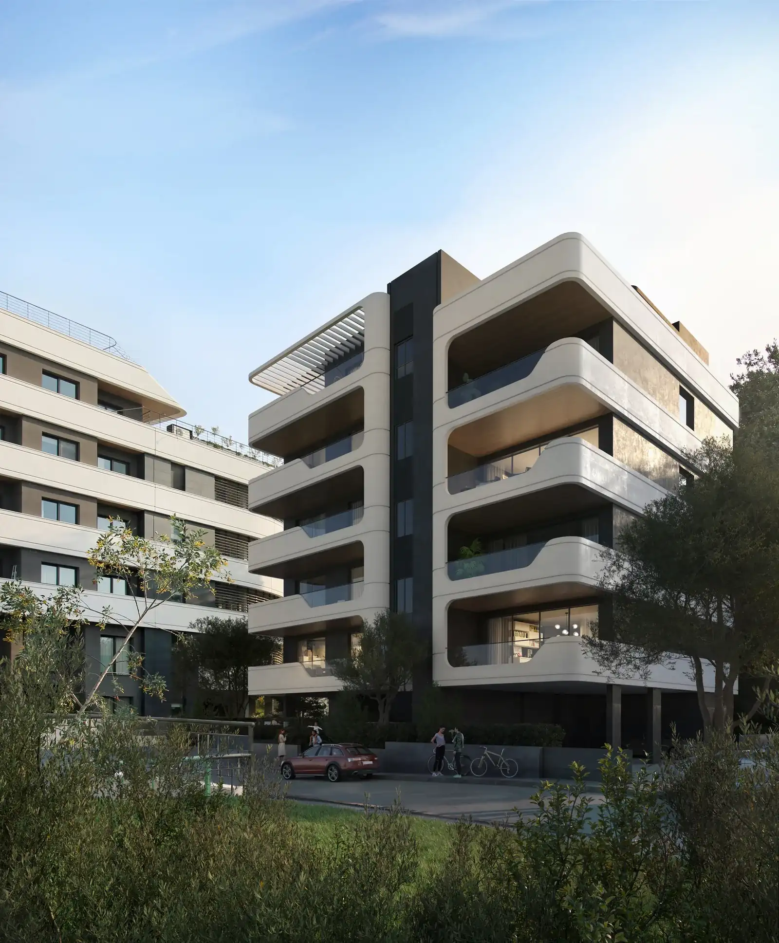 Visualisation: Facade at Eden Roc Block D, a BBF development in Limassol, Cyprus