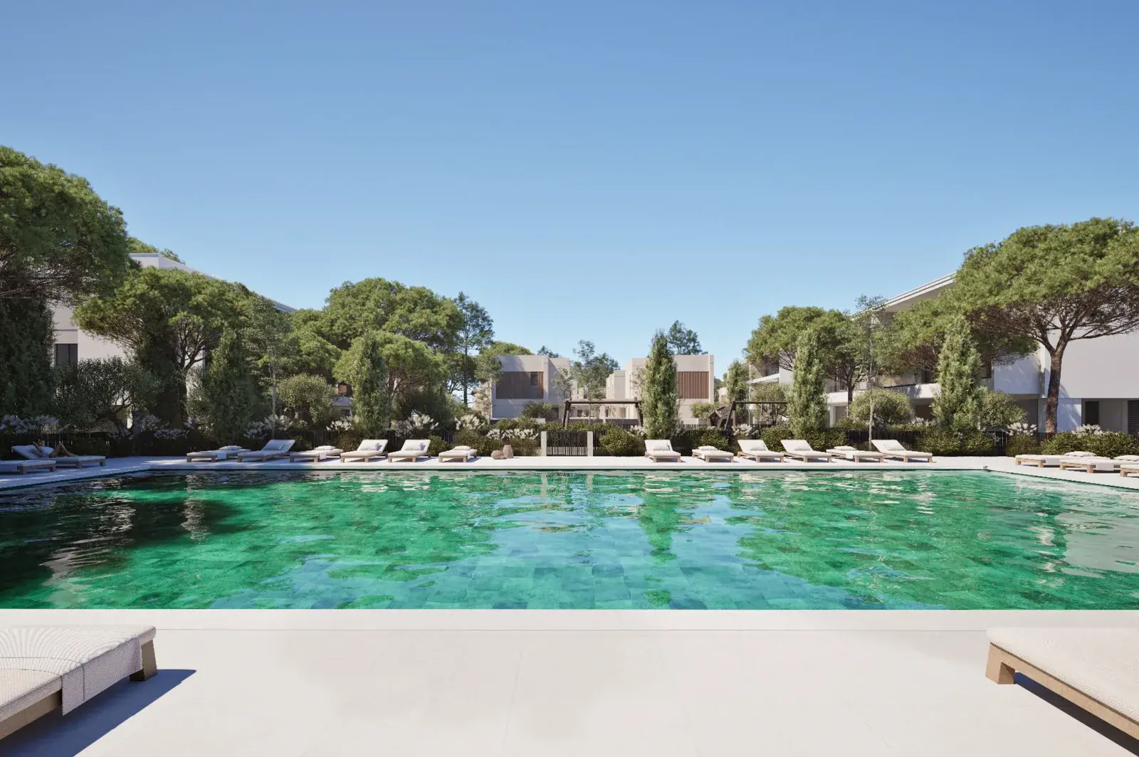 Visualisierung: Swimmingpool in Golf Valley, einem BBF-Projekt in Limassol, Zypern
