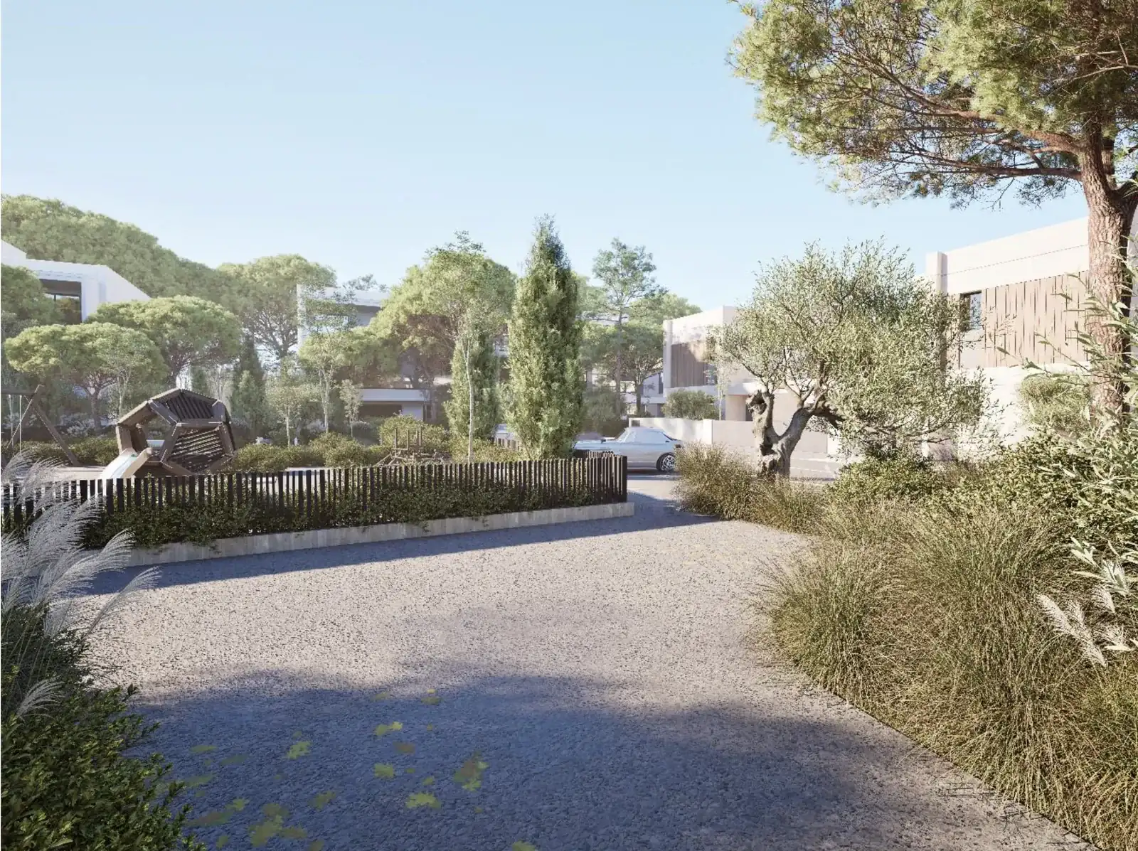 Visualisierung: Aussenansicht in Golf Valley, einem BBF-Projekt in Limassol, Zypern