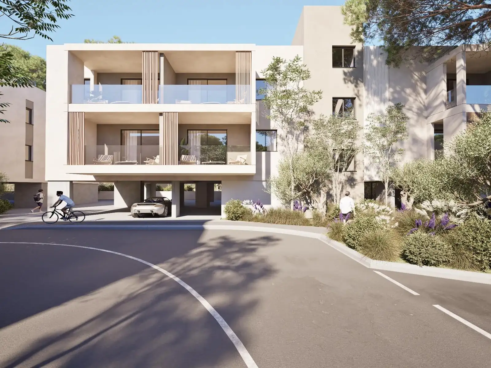 Visualisierung: Aussenansicht in Golf Valley, einem BBF-Projekt in Limassol, Zypern