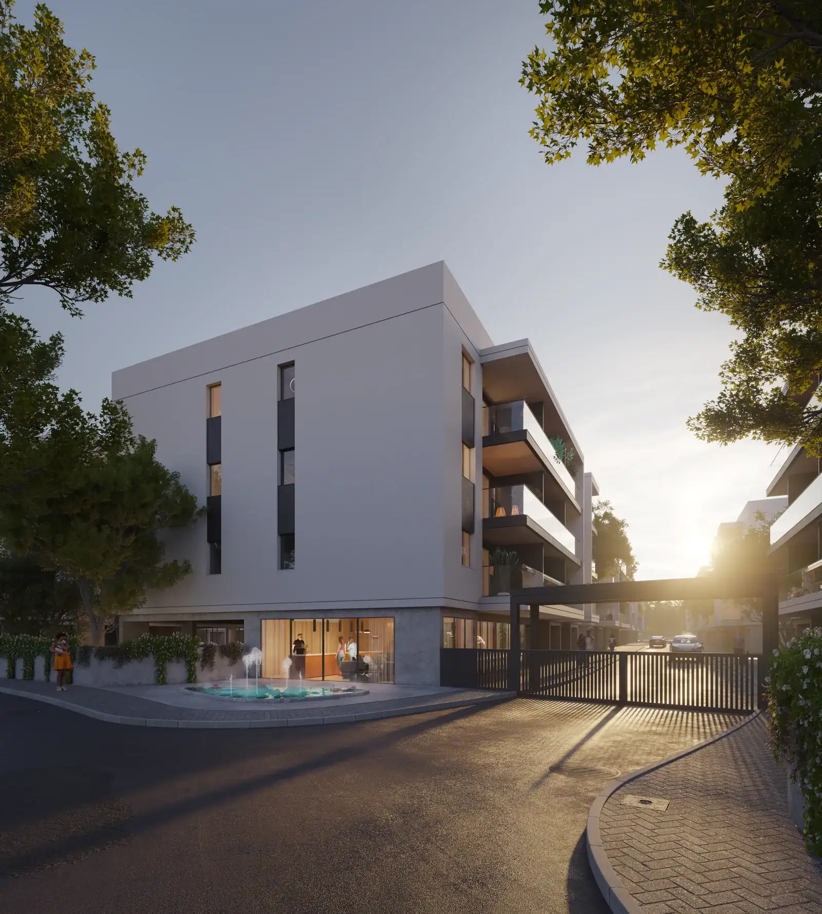 Visualisierung: Gemeinschaftsbereich in Golfside, einem BBF-Projekt in Limassol, Zypern