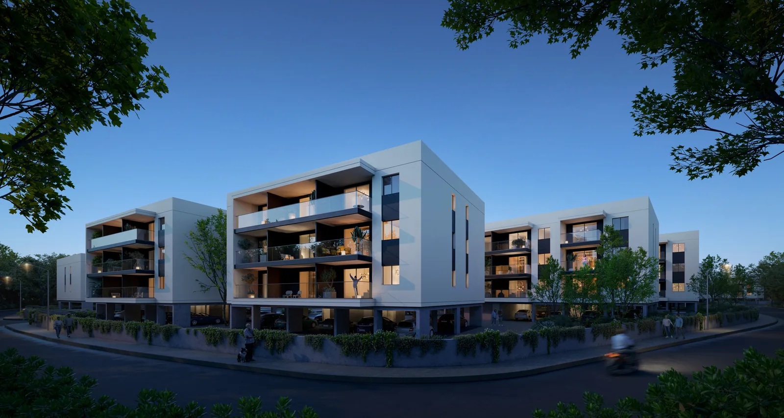 Visualisierung: Aussenansicht in Golfside, einem BBF-Projekt in Limassol, Zypern