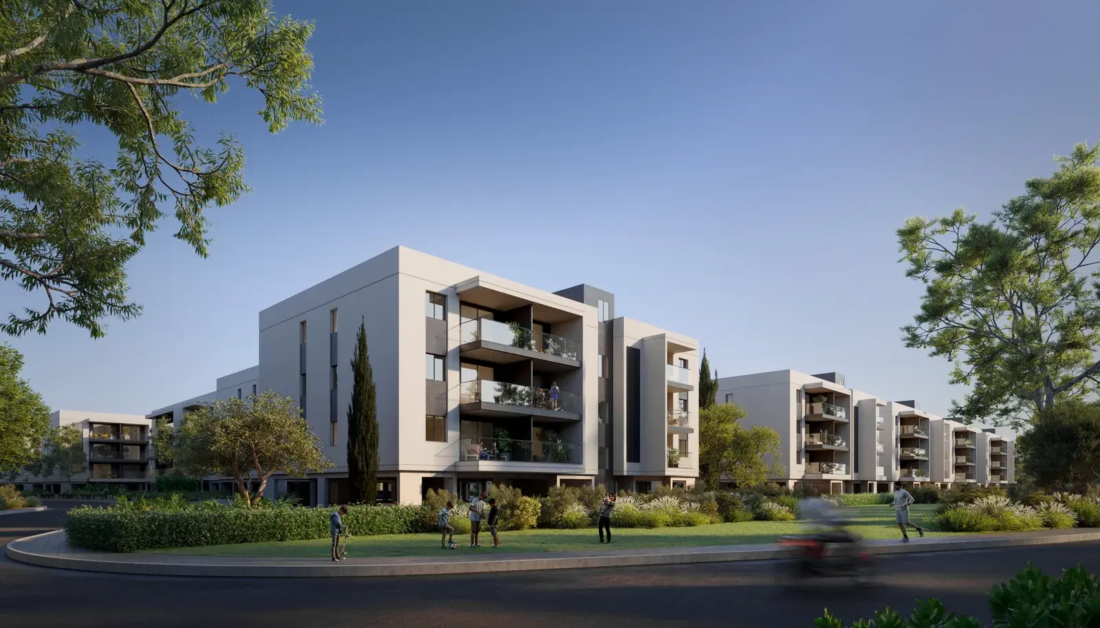 Visualisierung: Fassade in Golfside, einem BBF-Projekt in Limassol, Zypern