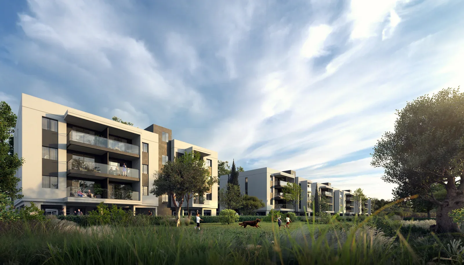 Visualisierung: Fassade in Golfside, einem BBF-Projekt in Limassol, Zypern