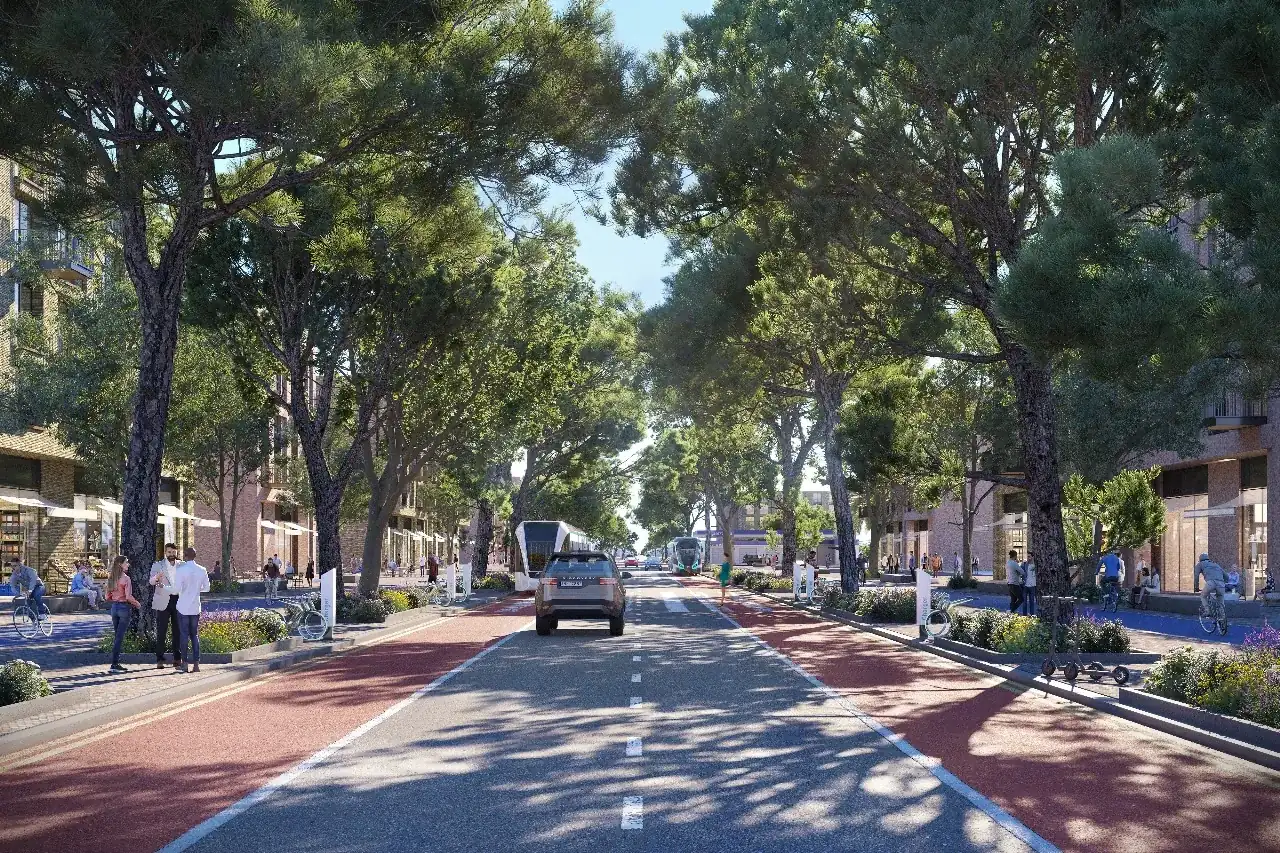 صورة تخيلية: منطقة مشتركة في Land of Tomorrow، مشروع من BBF في لارنكا، قبرص