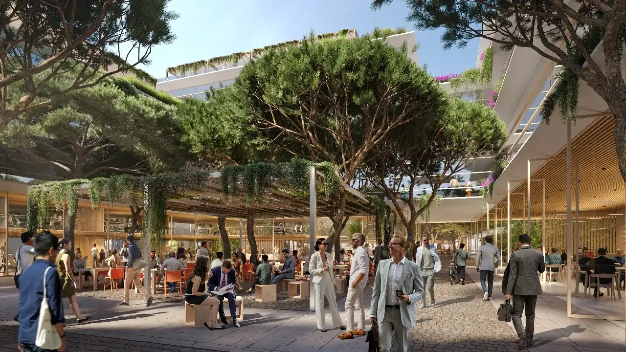 صورة تخيلية: منطقة مشتركة في Land of Tomorrow، مشروع من BBF في لارنكا، قبرص