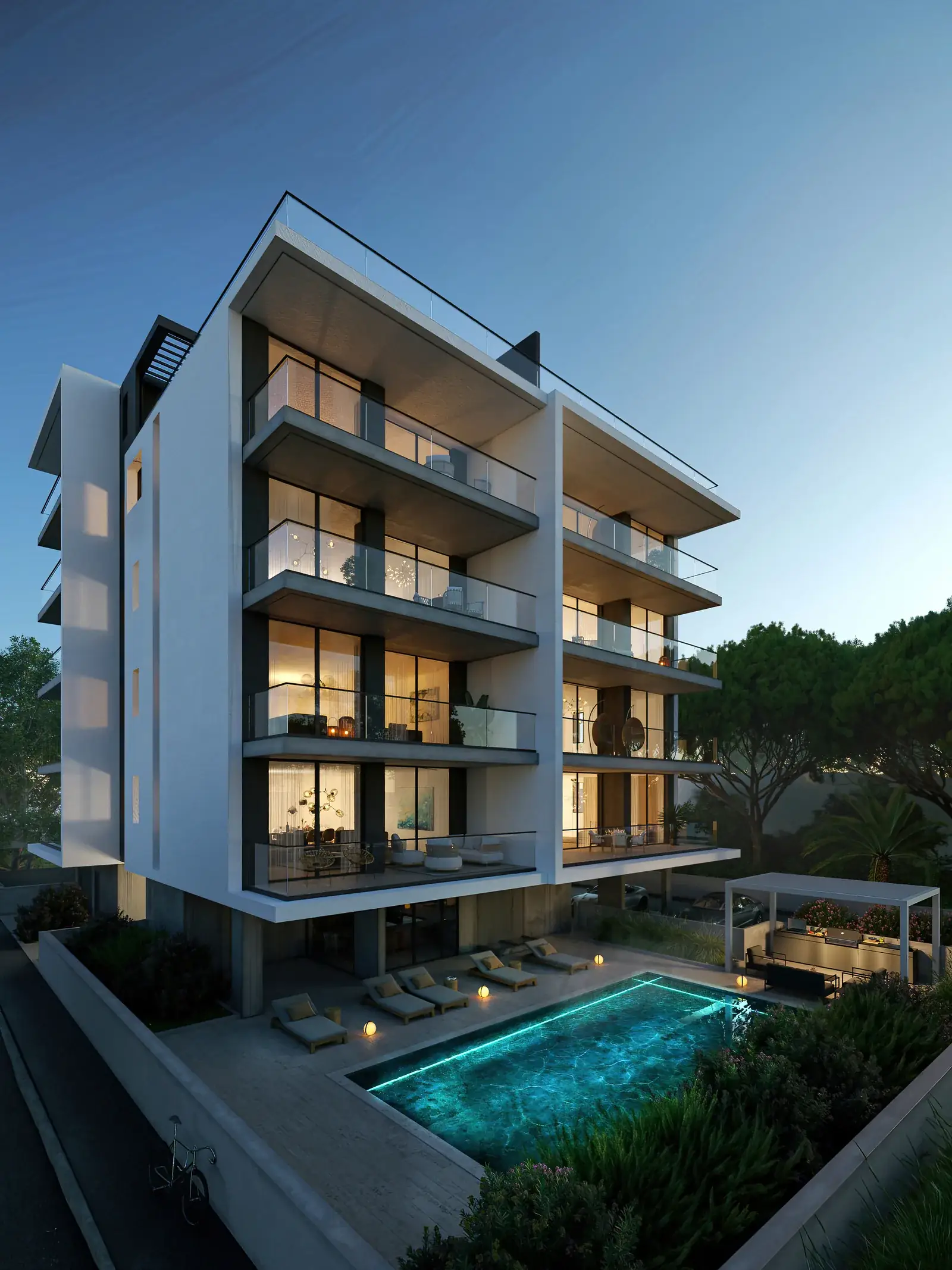 Visualisierung: Aussenansicht in Life, einem BBF-Projekt in Limassol, Zypern