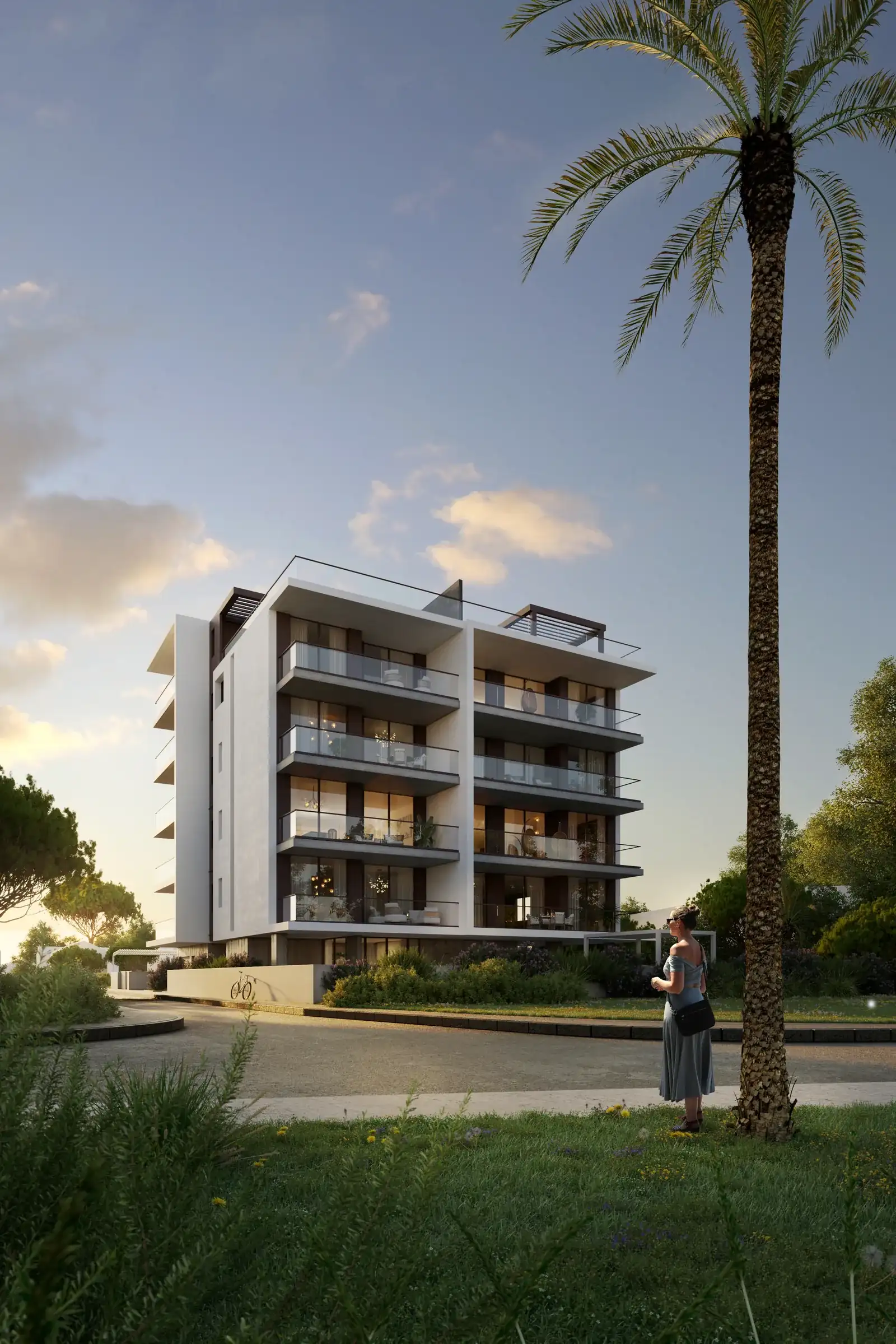 Visualisierung: Garten in Life, einem BBF-Projekt in Limassol, Zypern