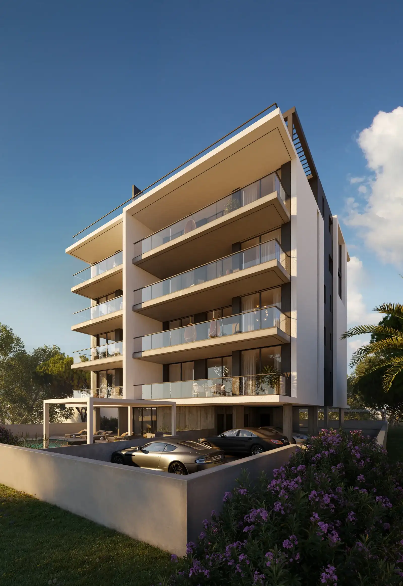 Visualisierung: Fassade in Life, einem BBF-Projekt in Limassol, Zypern