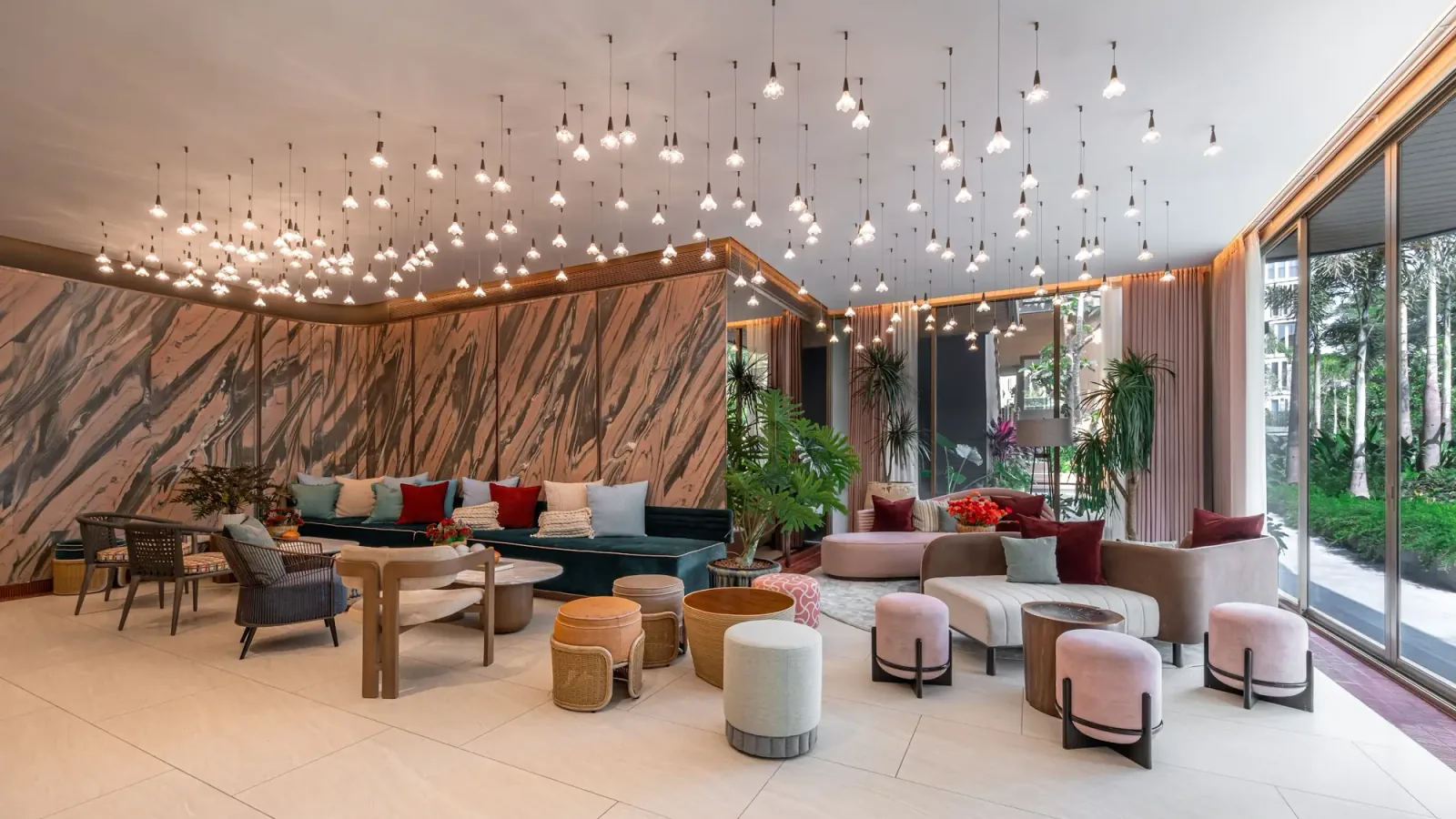 Lobby at mekin HAUS, a Sansiri development in Chiang Mai, Thailand