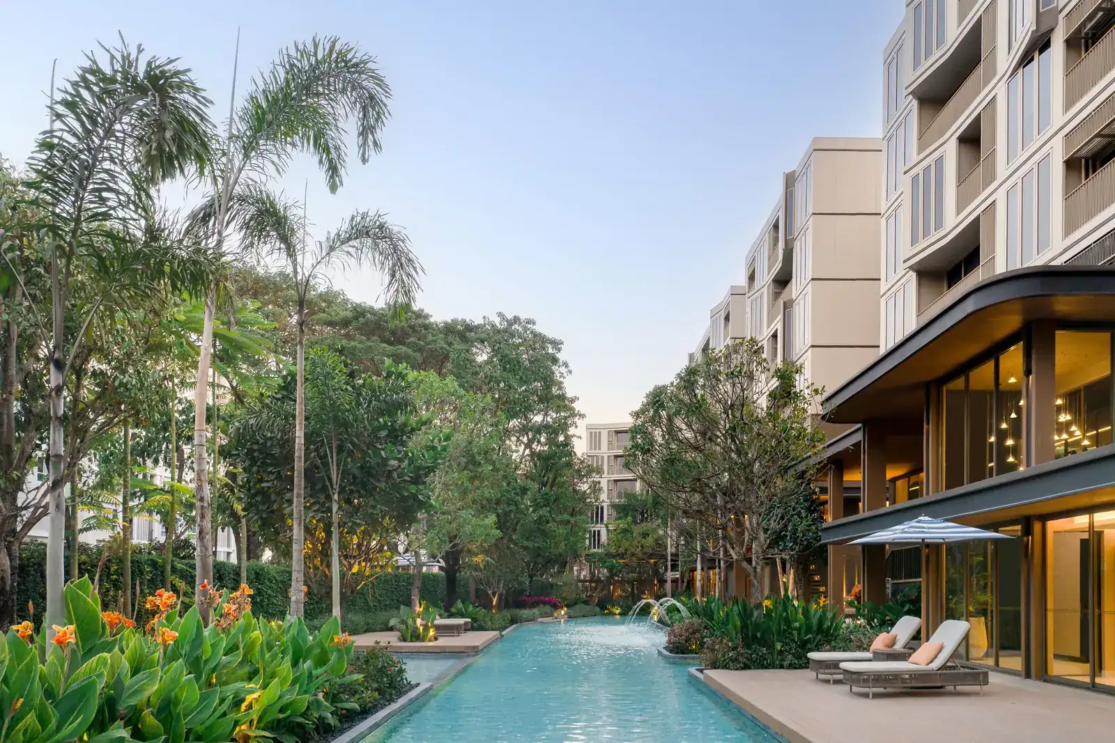 Communal area at mekin HAUS, a Sansiri development in Chiang Mai, Thailand