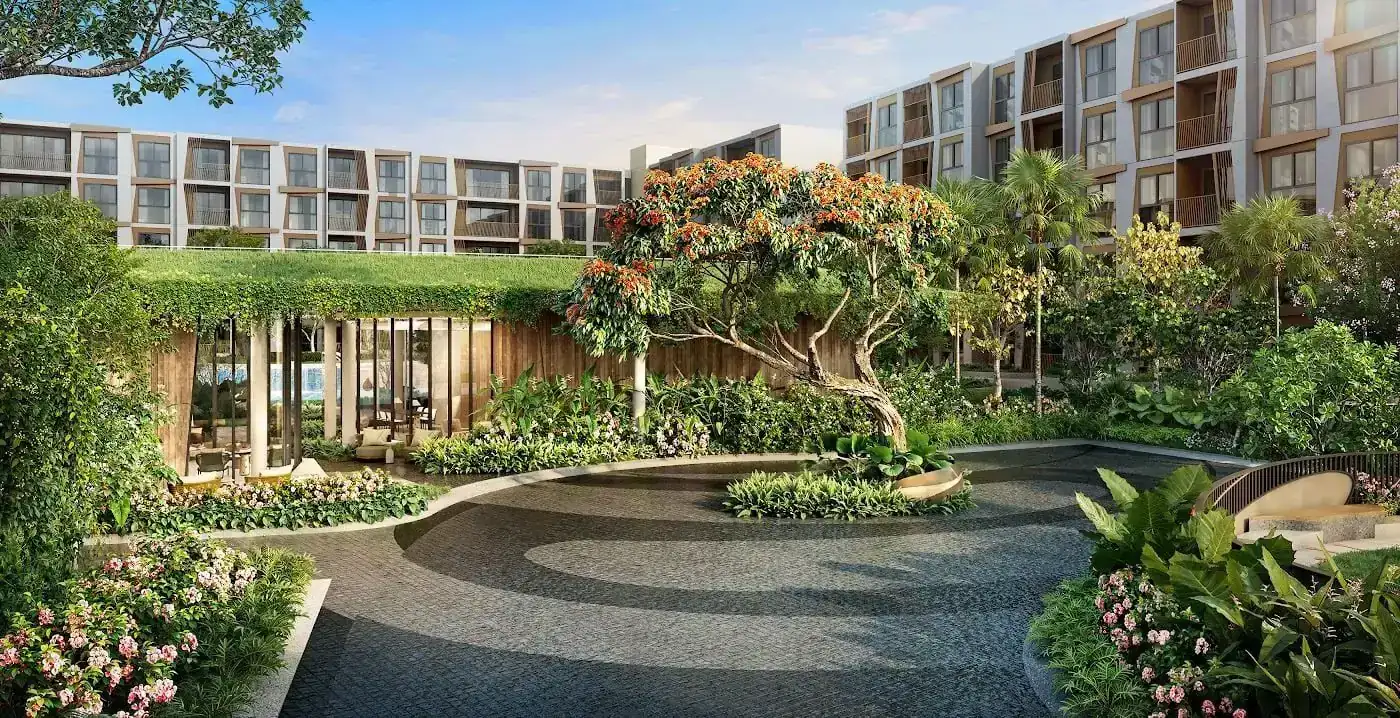Entrance at Rhea by Sansiri, a Sansiri development in Phuket, Thailand