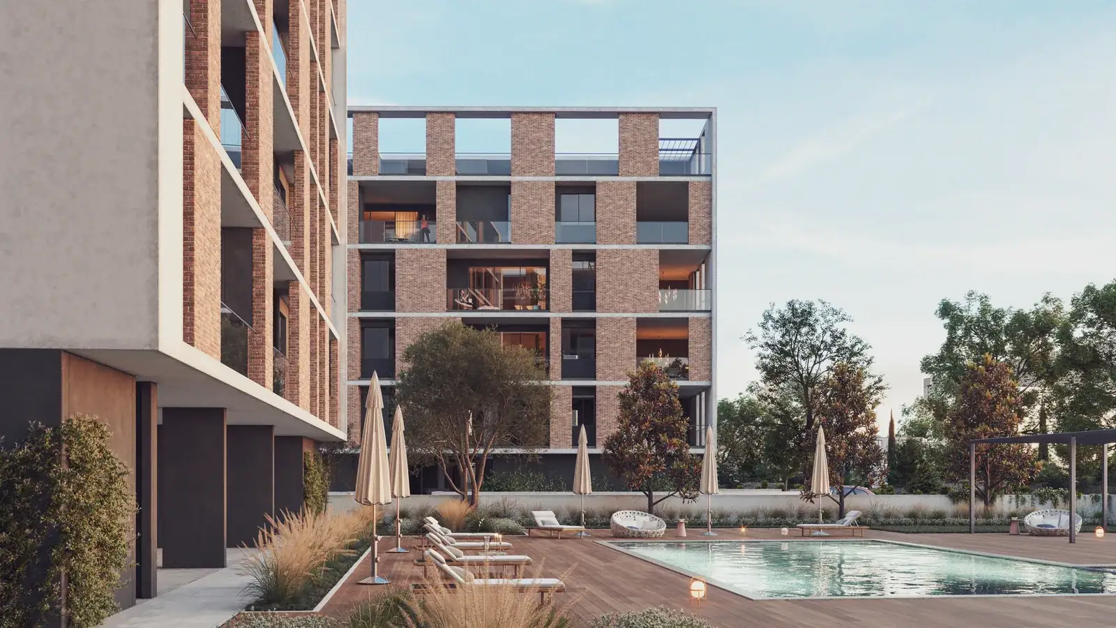 Visualisation: Swimming pool at Rosa dei Venti, a BBF development in Limassol, Cyprus