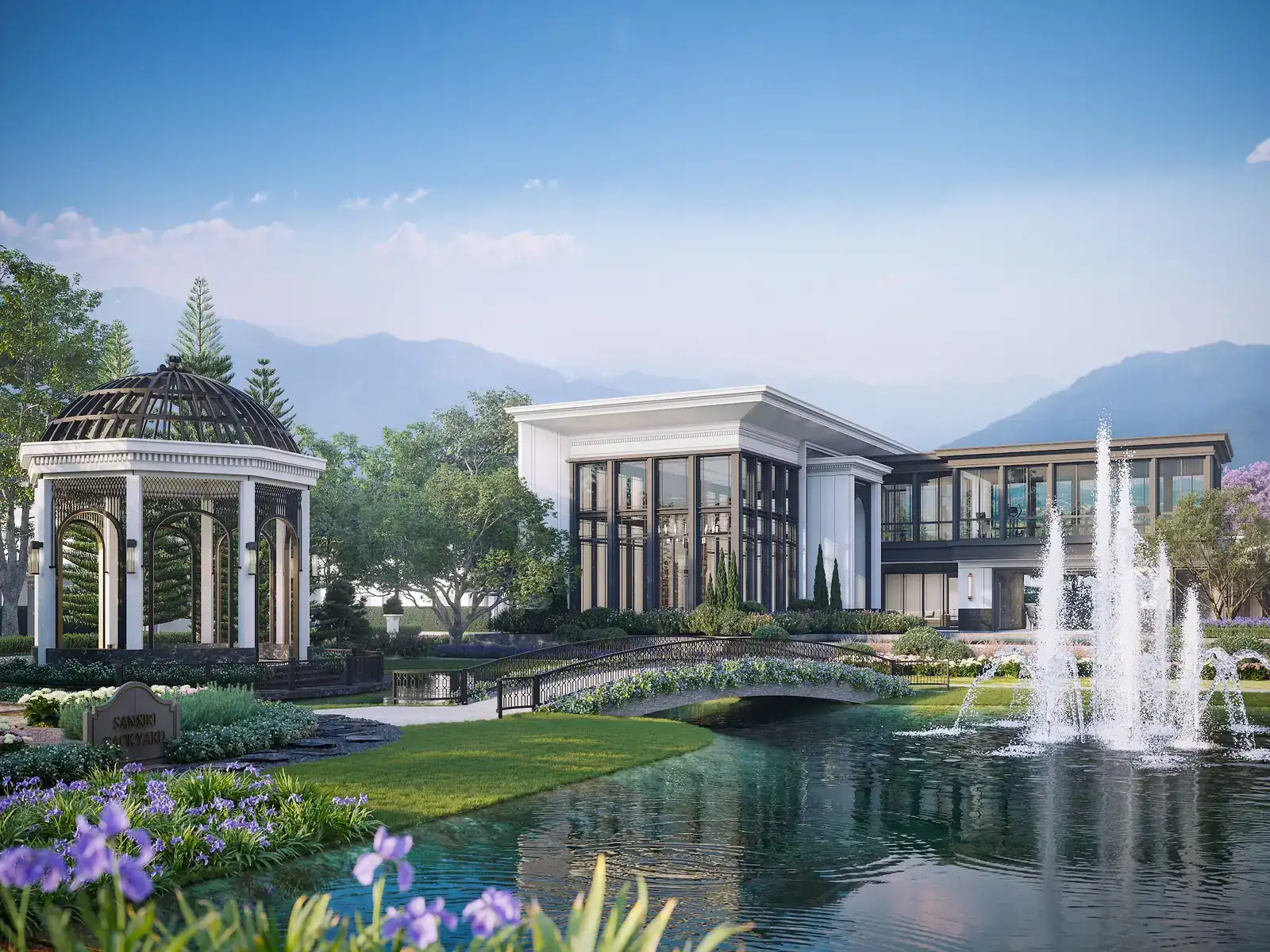 Zona común en Setthasiri Ruamchok, un proyecto de Sansiri en Chiang Mai, Tailandia