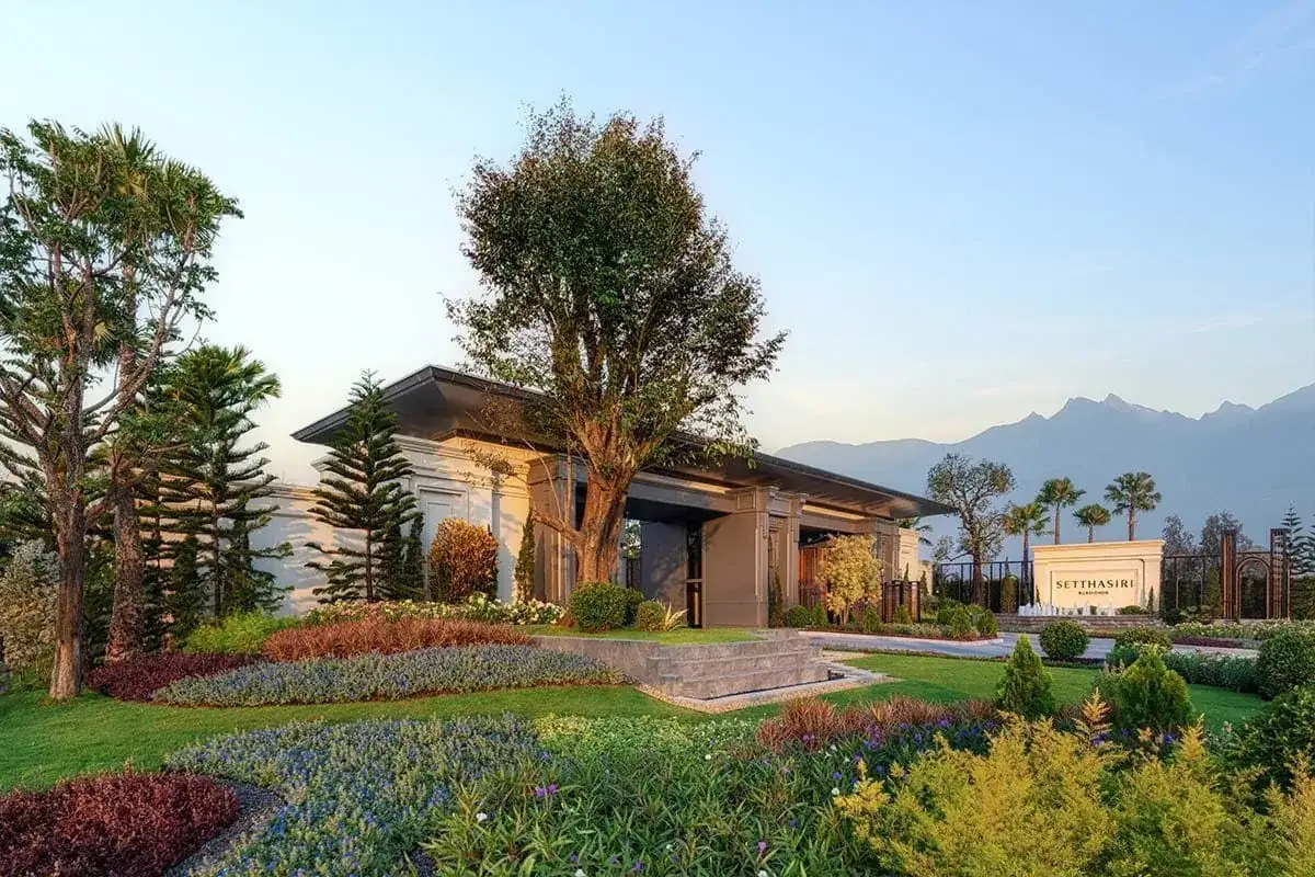 Garden at Setthasiri Ruamchok, a Sansiri development in Chiang Mai, Thailand