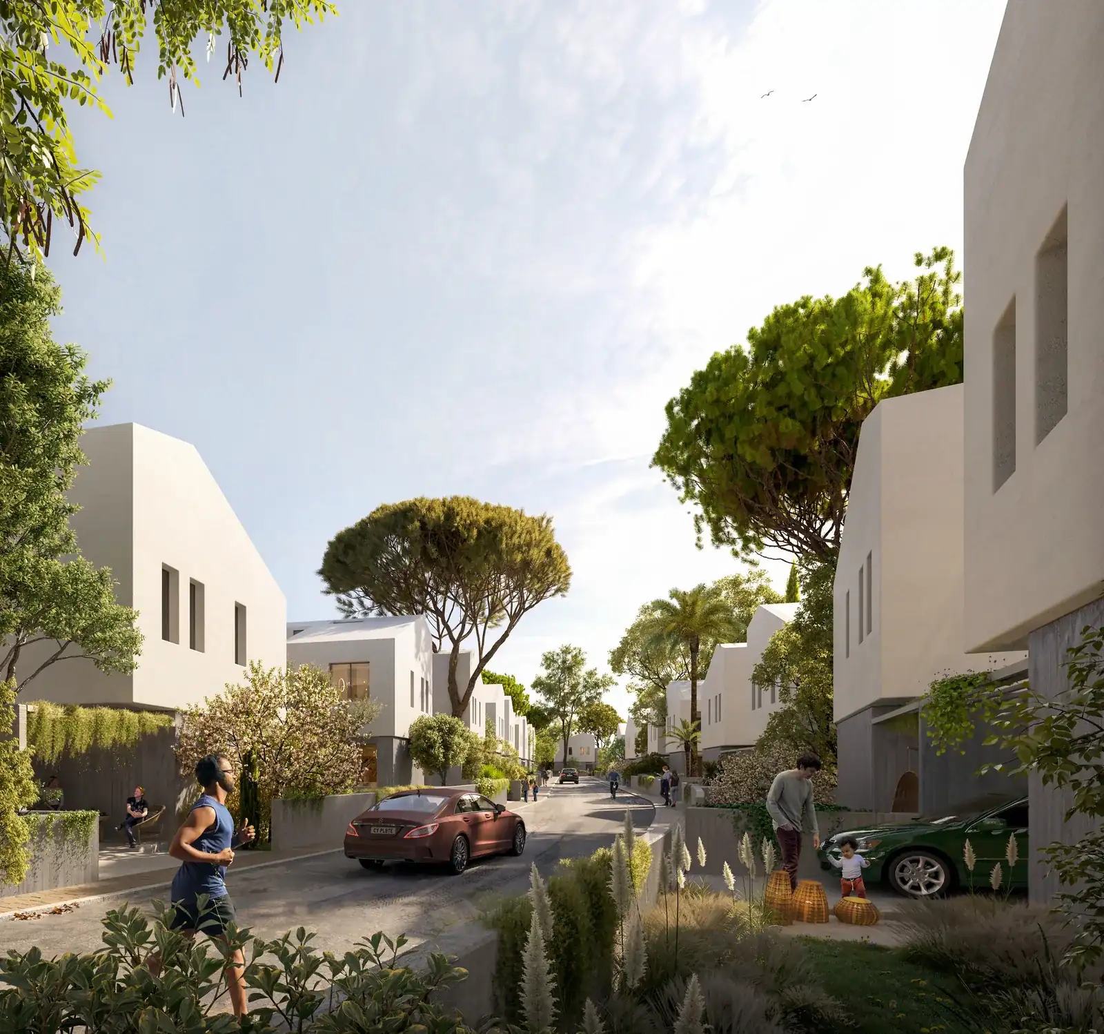 Recreación virtual: Exterior en Synergy, un proyecto de BBF en Lárnaca, Chipre