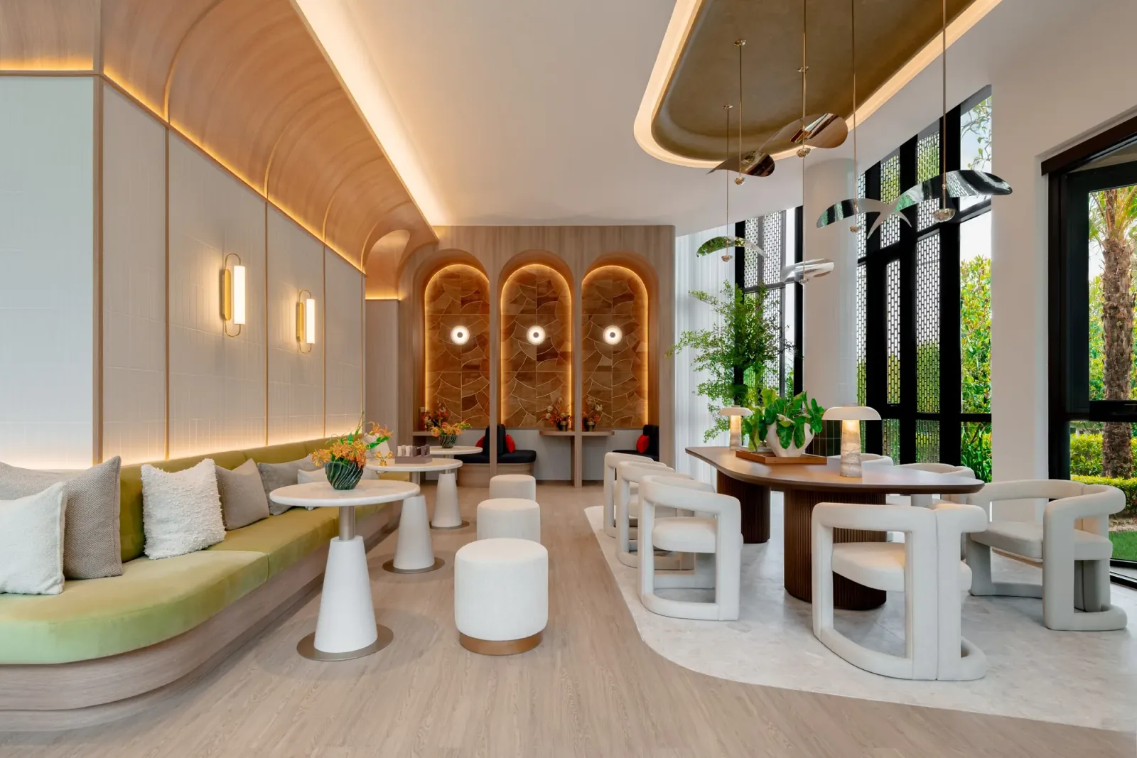 Co-working space at THE BASE Cherngtalay, a Sansiri development in Phuket, Thailand