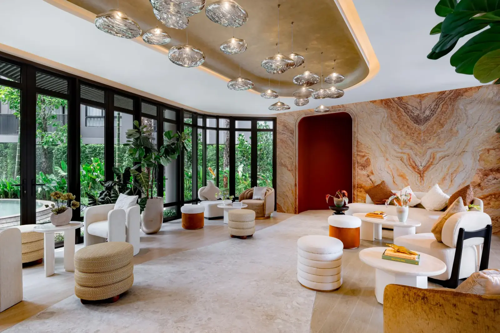 Lobby at THE BASE Cherngtalay, a Sansiri development in Phuket, Thailand