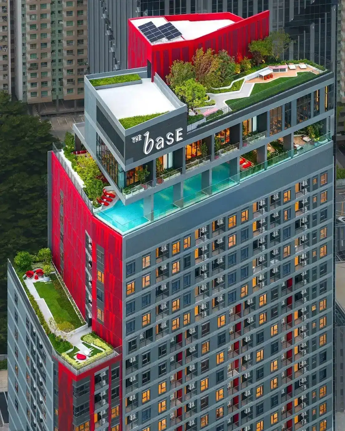 Fitness area at THE BASE Urban Rama 9, a Sansiri development in Bangkok, Thailand