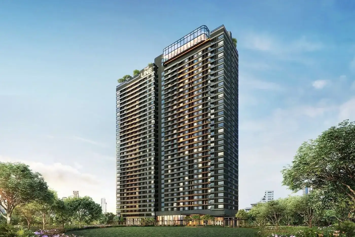 View at THE LINE Vibe, a Sansiri development in Bangkok, Thailand