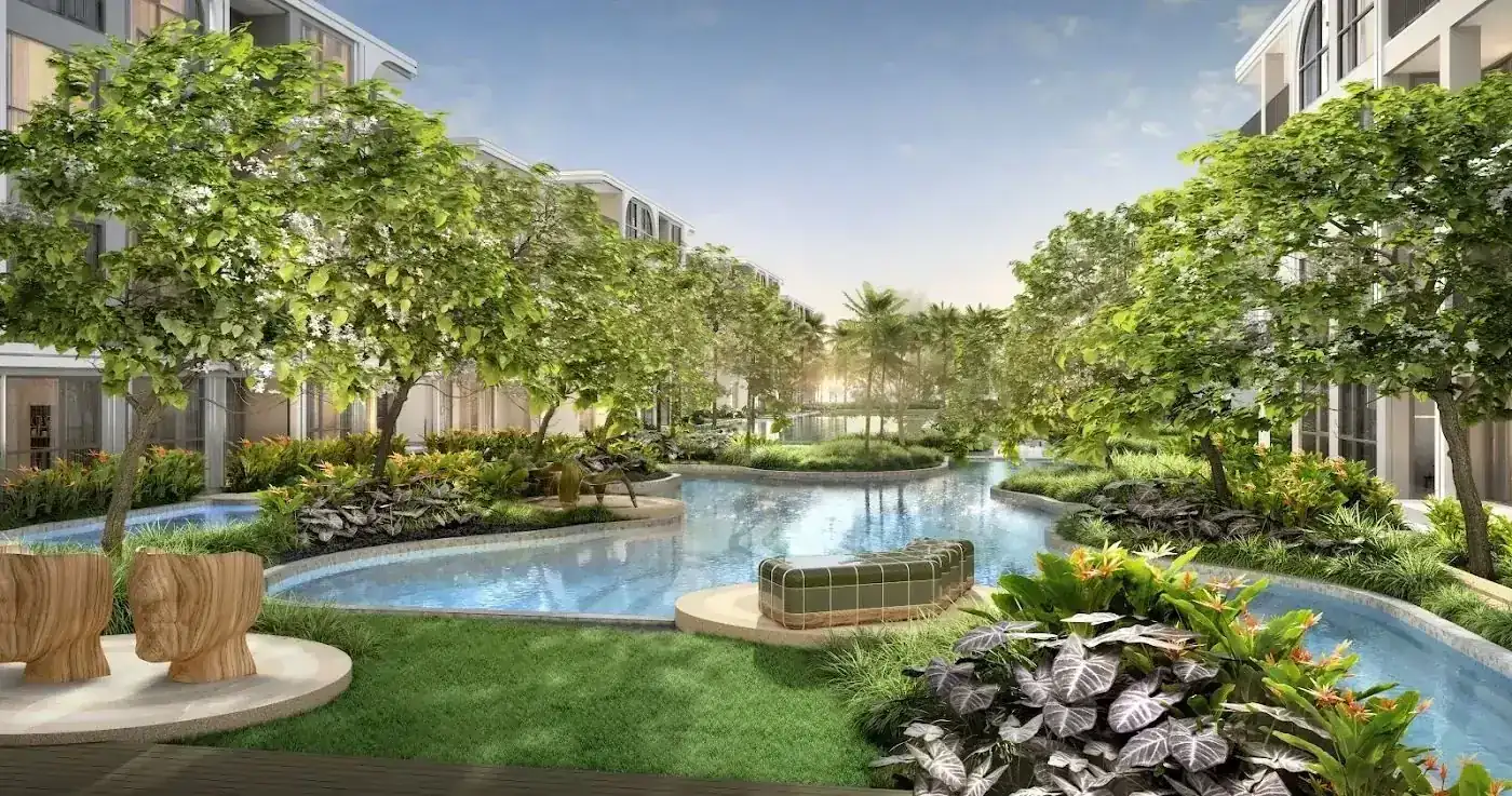 Swimming pool at Standard Residences, a Sansiri development in Hua Hin, Thailand