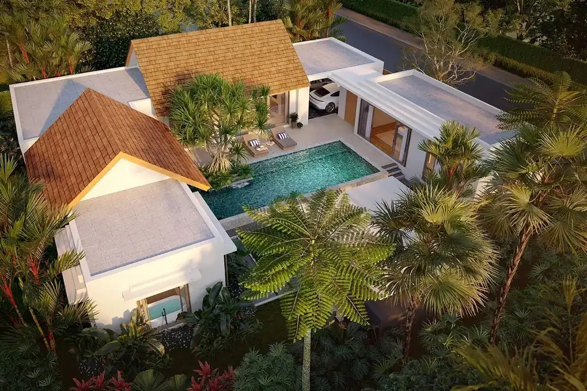 Living area at Tales Story One, a Sansiri development in Phuket, Thailand