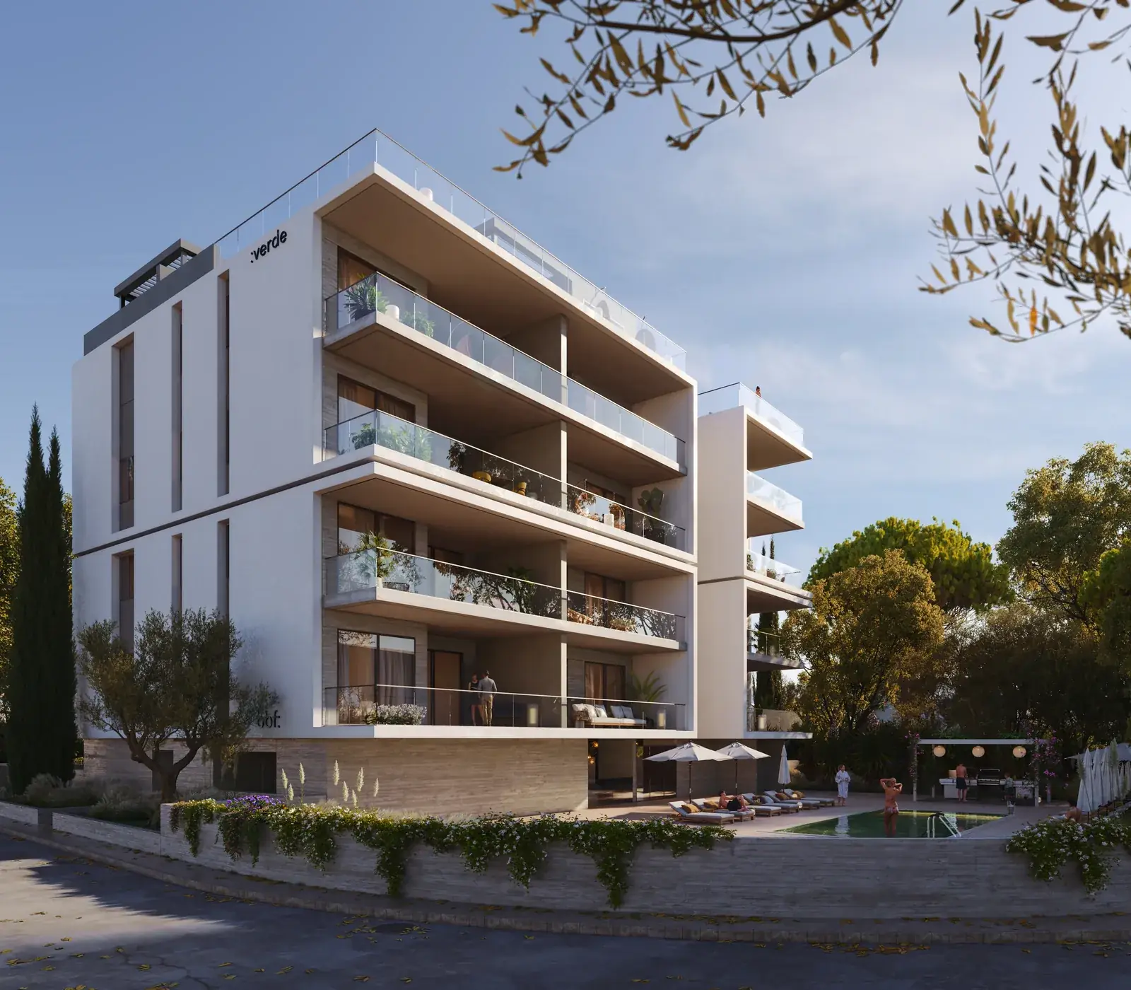 Visualisierung: Fassade in Verde, einem BBF-Projekt in Limassol, Zypern