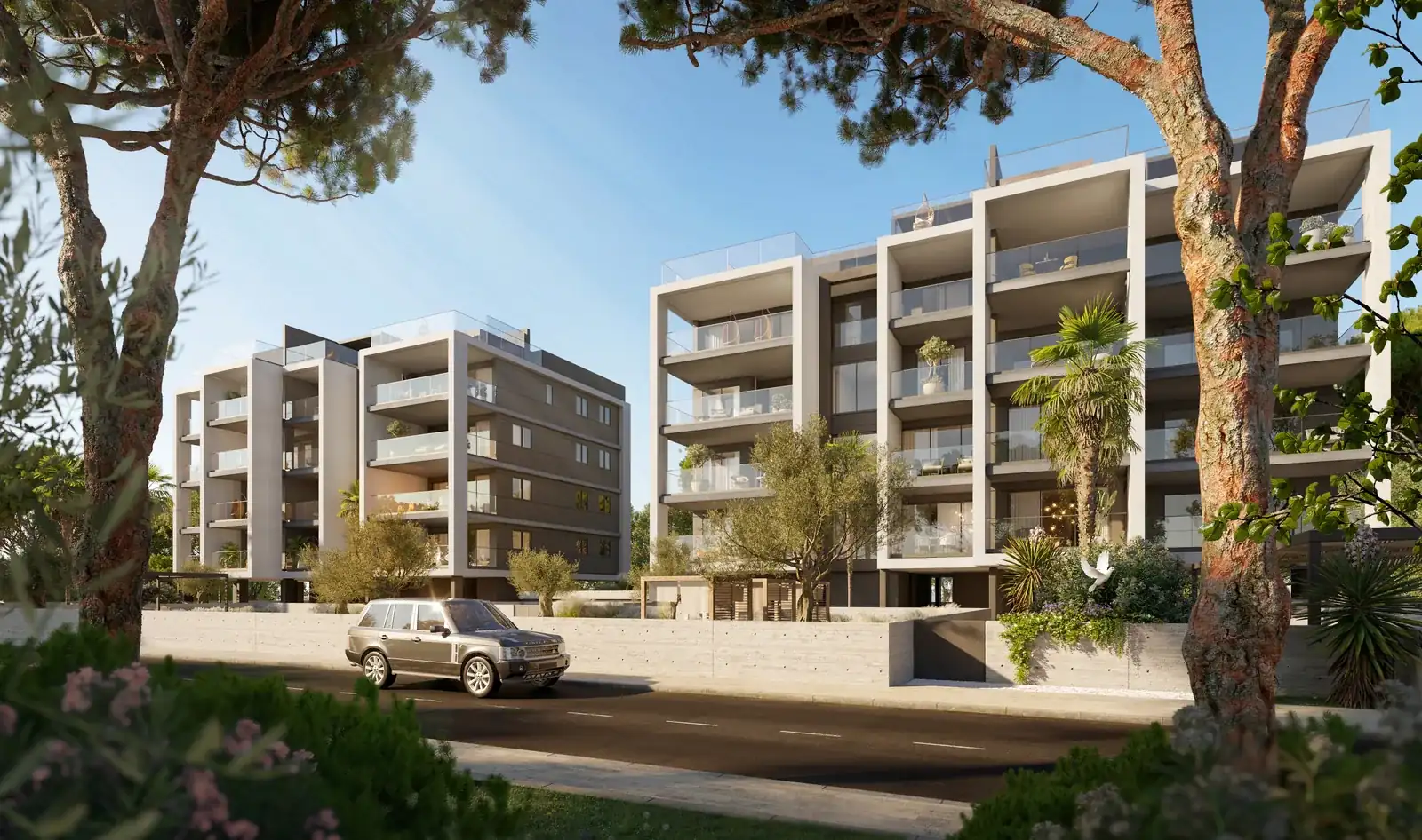 Recreación virtual: Fachada en Vision, un proyecto de BBF en Limasol, Chipre