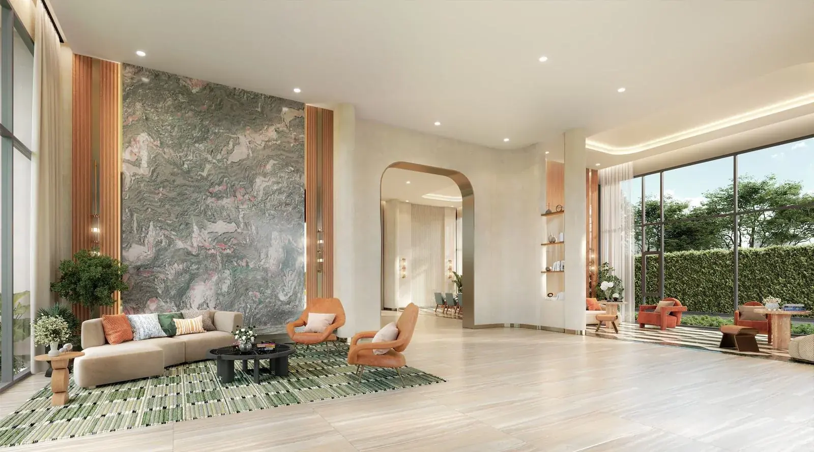 Lobby at XELF by Sansiri, a Sansiri development in Bangkok, Thailand
